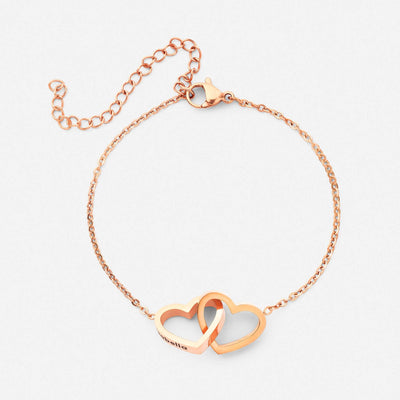 Pulsera Corazones Personalizada