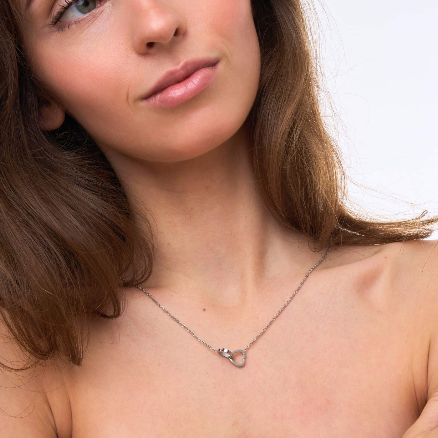 Personalized Double Hearts Necklace