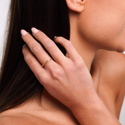 Stone Bead Ring
