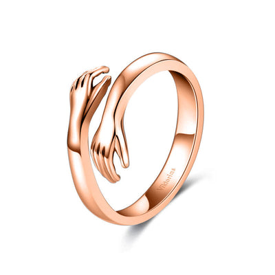 Personalisierter Umarmungsring Roségold